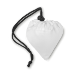 Bolsa de la compra publicitaria plegable de poliéster 210D Strawberry color blanco segunda vista