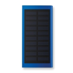 Power bank personalizado solar de 8.000 mAh Powercard Solarslim color azul real