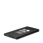 Power bank personalizado solar de 8.000 mAh Powercard Solarslim vista de impresión