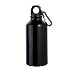 Botella de aluminio pequeña en colores brillantes 400ml Cruiser color negro