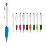 Un boli táctil clásico con cuerpo de color blanco tinta azul Toptouch varios colores