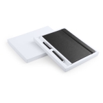 Libreta y boli en estuche de cartón A5 hojas lisas Set Regalo Colorlux color negro