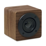 Altavoz promocional barato de madera con amplificador Eco Mini color marrón