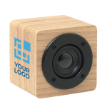 Altavoz promocional barato de madera con amplificador Eco Mini vista de impresión