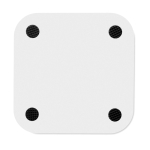 Cargador wireless para móvil de diseño cuadrado ChargePad color blanco tercera vista