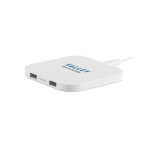 Cargador wireless para móvil de diseño cuadrado ChargePad color blanco vista principal