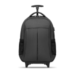 Mochila trolley personalizada con ruedas para ejecutivos Wheels color gris tercera vista