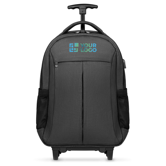 Mochila trolley personalizada con ruedas para ejecutivos Wheels vista de impresión
