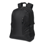 Mochila promocional para portátil de 15'' con detalles ripstop City color negro cuarta vista