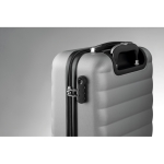 Maletas de viaje personalizadas elegantes de plástico Trend color plateado mate vista fotografía