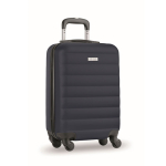 Maletas de viaje personalizadas elegantes de plástico Trend color azul marino vista de impresión