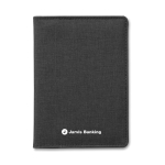 Cartera con espacio para llevar el pasaporte Monedero SaveKeep color negro segunda vista principal