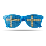 Gafas publicitarias con diseño de banderas de países Fanclub color azul