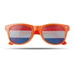 Gafas publicitarias con diseño de banderas de países Fanclub color naranja