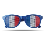 Gafas publicitarias con diseño de banderas de países Fanclub color azul real