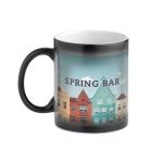 Tazas de cerámica mágicas que muestran logo o imagen 300ml Magic color negro segunda vista principal