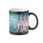 Tazas de cerámica mágicas que muestran logo o imagen 300ml Magic color negro tercera vista principal