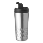 Taza termo personalizada geométrica acero inoxidable 280ml Trilliant color plateado mate