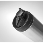 Taza termo personalizada geométrica acero inoxidable 280ml Trilliant color plateado mate tercera vista