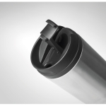 Taza termo personalizada geométrica acero inoxidable 280ml Trilliant color plateado mate vista fotografía