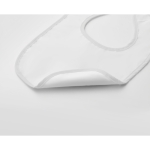 Babero publicitario para bebes de algodón con logotipo Funtime color blanco segunda vista