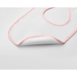 Babero publicitario para bebes de algodón con logotipo Funtime color rosa segunda vista