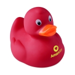 Patito de goma para la bañera personalizado con logo Colors color rojo vista principal segunda vista