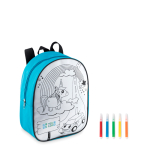 Mochila ColorTime color turquesa vista de impresión