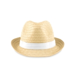 Sombreros de paja personalizados clásicos de Ø27 Original color blanco