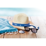 Sombreros de paja personalizados clásicos de Ø27 Original color azul real vista bodegón principal