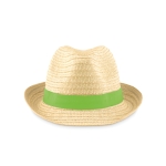 Sombreros de paja personalizados clásicos de Ø27 Original color verde lima