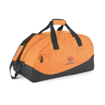 Bolsas deportivas personalizadas baratas a dos colores Atletics color naranja imagen con logo