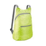 Mochilas plegable con ripstop y bolsillo frontal Basic Fold color verde claro