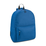 Mochila de diseño para empresas con bolsillo frontal y asas acolchadas color azul real