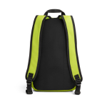 Mochila de viaje con bolsillos de red y asas acolchadas color verde claro segunda vista