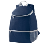Mochila nevera personalizada con bolsillos de malla Discover color azul