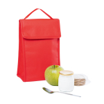 Bolsa térmica plegable non-woven con cierre con velcro 80 g/m2 Break color rojo cuarta vista