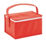 Nevera publicitaria barata non-woven con capacidad para 6 latas Frigid color rojo