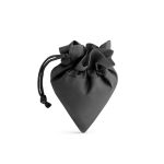 Bolsa de la compra personalizada plegable de poliéster 190T Raspberry color negro