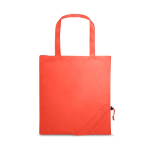 Bolsa de la compra personalizada plegable de poliéster 190T Raspberry color rojo primera vista
