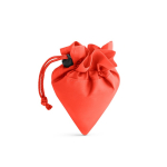 Bolsa de la compra personalizada plegable de poliéster 190T Raspberry color rojo