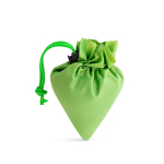 Bolsa de la compra personalizada plegable de poliéster 190T Raspberry color verde claro