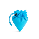 Bolsa de la compra personalizada plegable de poliéster 190T Raspberry color azul claro