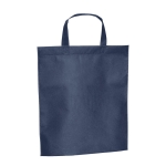 Bolsa barata personalizada non woven de asas cortas 80 g/m2 Basis color azul