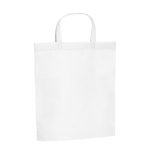 Bolsa barata personalizada non woven de asas cortas 80 g/m2 Basis color blanco