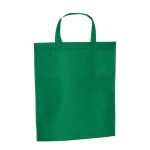 Bolsa barata personalizada non woven de asas cortas 80 g/m2 Basis color verde