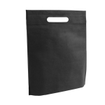 Bolsa económica non-woven con asa troquelada 80 g/m2 Minimart color negro