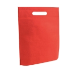 Bolsa económica non-woven con asa troquelada 80 g/m2 Minimart color rojo