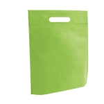 Bolsa económica non-woven con asa troquelada 80 g/m2 Minimart color verde claro