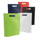 Bolsa económica non-woven con asa troquelada 80 g/m2 Minimart varios colores